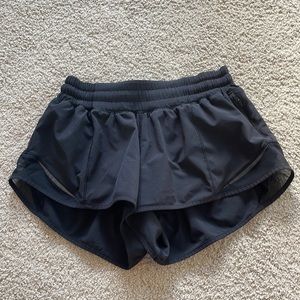 Hotty hot, black, lululemon shorts, size 4